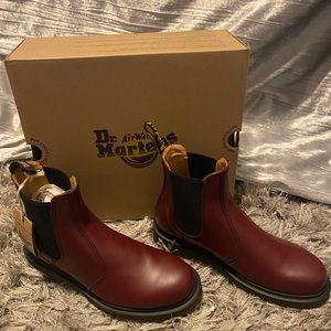Dr.Martens Cherry Red Chelsea Boots womens